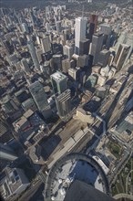 View of skyscrapers from CN Tower