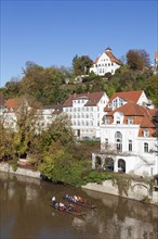 Punts on the Neckar river