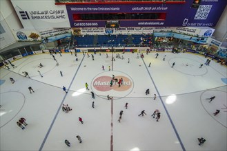 Ice skating ring in the Dubai Mall