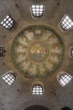 Mosaic ceiling in the Arian Baptistery