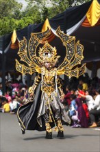 Elaborate costume at the Jember Fashion Festival