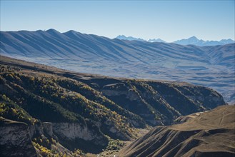 Overlook over the Chechen mountains