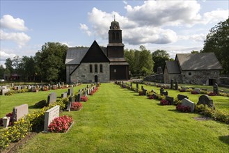 Nydala Abbey with cemetery