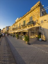 Restaurants on the promenade of the historic centre of Syracuse
