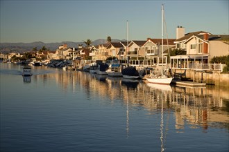 Houses and yachts on the water