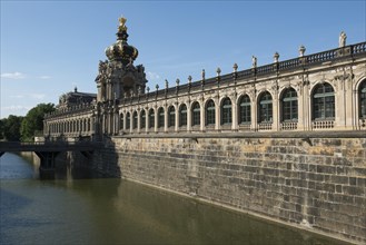 The outer wall of the Zwinger park
