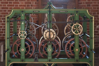 Cast iron mechanical control of the clock tower from 1910-1978