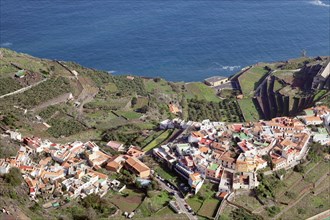 View of the village of Agulo