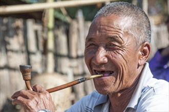 Elderly man from the Akha people