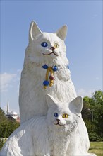 Sculpture of Van cats