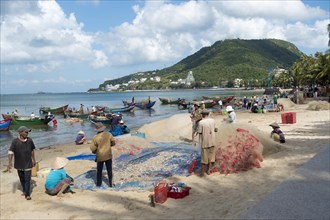 Fishermen on the beach
