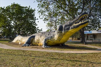 Large statue of a crocodile