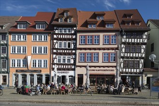 Historic row of houses on Domplatz cathedral square