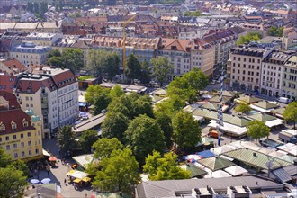View of Viktualienmarkt