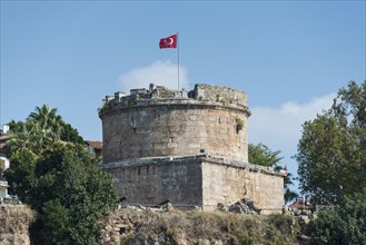Hidirlik tower in Antalya Bay