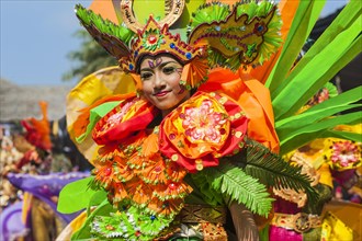 Elaborate costume at the Jember Fashion Festival