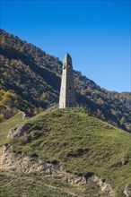 Watchtower in the Chechen mountains