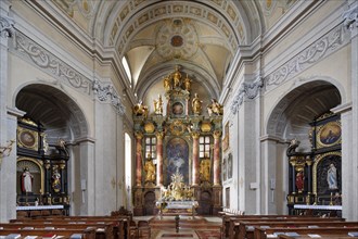 High altar and side altars