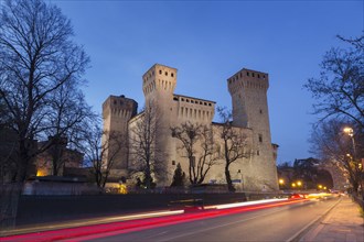 Vignola castle at dusk