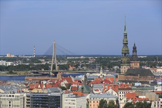 Historic centre with St. Peter's Church and Riga Cathedral