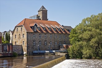 Emswehr weir with the baroque mill