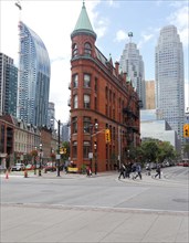 Skyscraper and Flatiron Building on Front Street