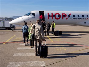 Airplane of the French company Hop