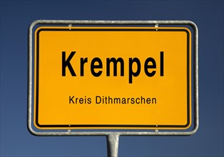 City limits sign of Krempel