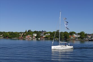 Sailboat off Vaxholm