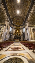Dome area and papal altar in St. Peter's Basilica
