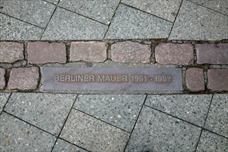 Marking of the course of the Berlin Wall