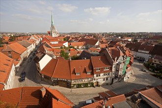 Cityscape and Marienkirche Church in Muhlhausen