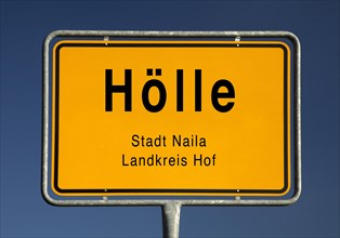 City limits sign of Holle