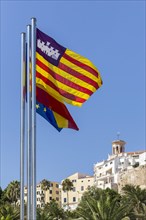 Flags of the Balearic Islands and Spain