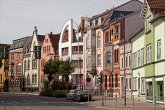 Renovated facades in Muhlhausen