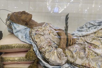 The mortal remains of the saint Santa Columba