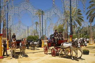 Carriages at the Feria del Caballo