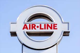 Sign of the Emirates Air Line cable car