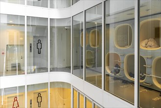 Sleeping capsules in 9hours Hotel