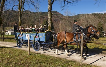 Carriage at Leonhardi ride in Kreuth
