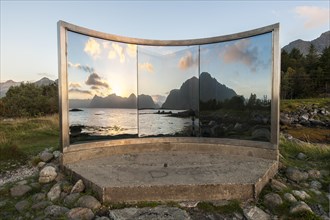 Untitled art installation by the American artist Dan Graham at Artscape Nordland