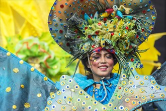 Elaborate costume at the Jember Fashion Festival