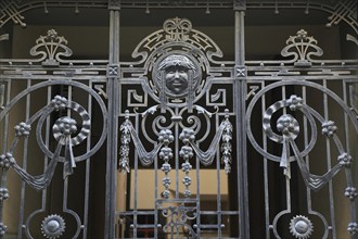 Art Nouveau wrought iron gate