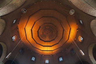 Wooden vaulted ceiling of the Reformation Memorial Church