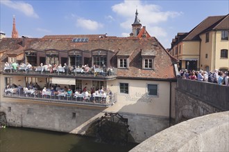 Restaurant Alte Mainmuhle at the old Main bridge