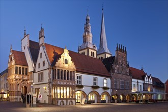 Town square with town hall and St. Nicholas' Church