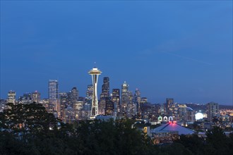 Skyline of Downtown Seattle with the Space Needle