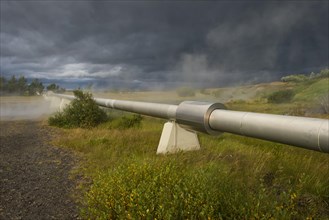 Pipeline with boiling water for the supply of Akranes and Borgarnes