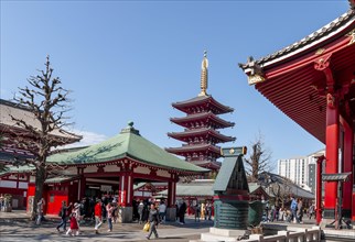 Sensoji five-story pagoda