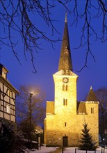 The village church in the historic town center of Wengern